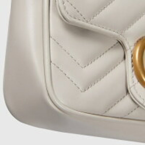 Gucci GG Marmont Super Bag Gray Leather - Picture 5 of 5